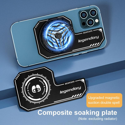 Mobilā tālruņa dzesētājs universālā tālruņa dzesēšanas ventilatora korpusa radiators priekš PUBG Cool Heat Sink Gaming priekš Samsung iPhone Huawei Xiaomi