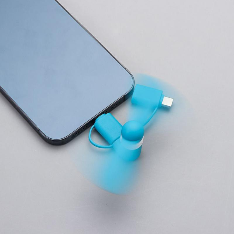 3 az 1-ben C típusú mikro USB mini ventilátorradiátor Android HTC IPad hordozható mobiltelefonhoz kis utazási ventilátor
