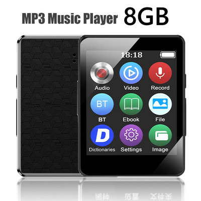 8/16/32/64 GB nešiojamasis MP3 grotuvas HiFi suderinamas su Bluetooth 5.0 nešiojamasis MP3 studentų Walkman 1,8 colio ekranas su įrašymu / el. knyga