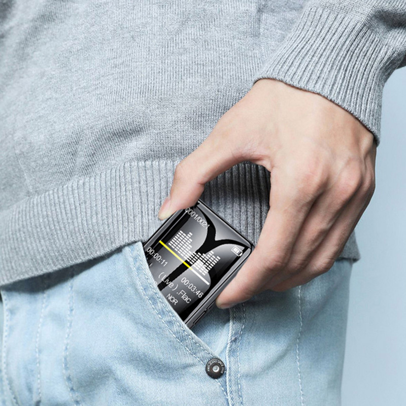 Novi Bluetooth-kompatibilan 5.0 MP4 MP3 player preko cijelog zaslona Prijenosni sportski stereo glazbeni MP3 player FM radio E-knjiga Audio zapis