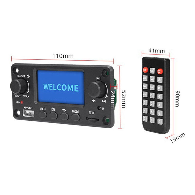 TPM118B digitālā audio atskaņotāja MP3 dekodera plate augstas kvalitātes pārnēsājams MP3 atskaņotāja modulis ar Bluetooth un FM radio