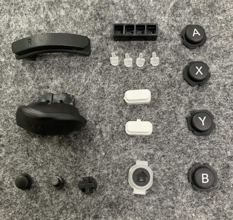 Kiadás Nintendo Switch / OLED JoyCon Joy Con vezérlőhöz, csere házhoz ház tok LR ZL ZR gomb ABXY D-Pad gombok