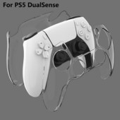 PS5 DualSense Skin Shell Ultra Slim, caurspīdīgs datora vāciņš Sony PlayStation5 kontrolierim, caurspīdīgs cietais futrālis PS5 Dual Sense