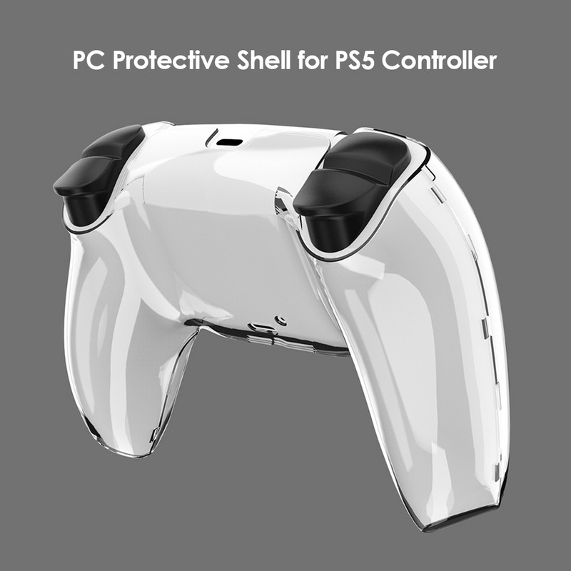 PS5 DualSense Skin Shell Ultra Slim, caurspīdīgs datora vāciņš Sony PlayStation5 kontrolierim, caurspīdīgs cietais futrālis PS5 Dual Sense