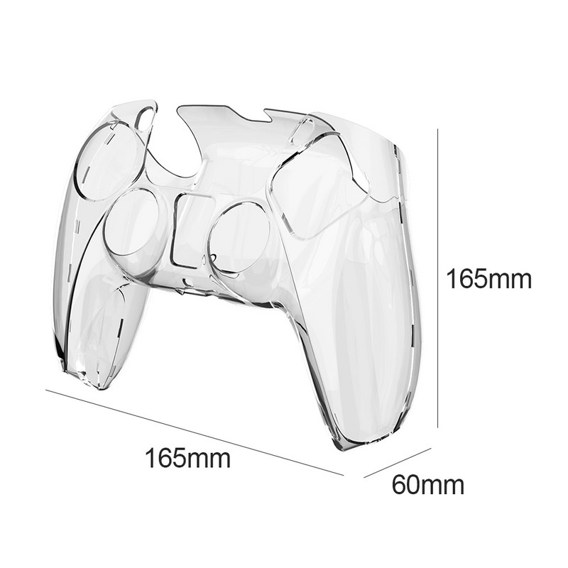 PS5 DualSense Skin Shell Ultra Slim, caurspīdīgs datora vāciņš Sony PlayStation5 kontrolierim, caurspīdīgs cietais futrālis PS5 Dual Sense