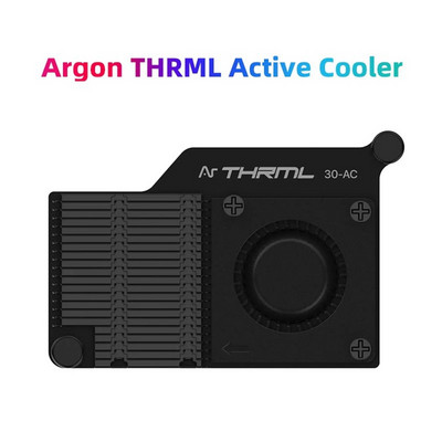 Răcitor activ pentru Raspberry Pi 5 Argon THRML Răcire activă Ventilator PWM Răcire pasivă Radiator cu aripioare din aluminiu