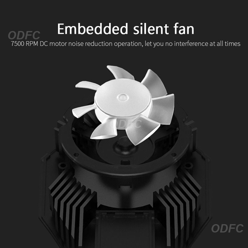 Spēļu tālruņa dzesētājs dzesēšanas artefakts ar ūdeni dzesējams mobilais tālrunis aksesuāri aukstā vēja rokturis, ventilators mobilā tālruņa vēsā siltuma izlietne