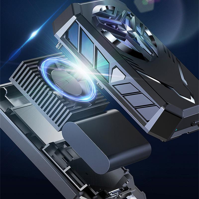 Punjivi radijator prijenosnog mobilnog telefona za punjivi poluvodički ventilator za brzo hlađenje s kabelom tipa C