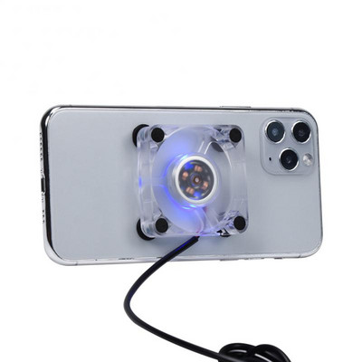 RYRA mini mobilā tālruņa dzesēšanas ventilatora radiators portatīvais USB uzlādes spēles izslēgšanas dzesētājs mobilā tālruņa vēsā siltuma izlietne ar silikona sūcēju