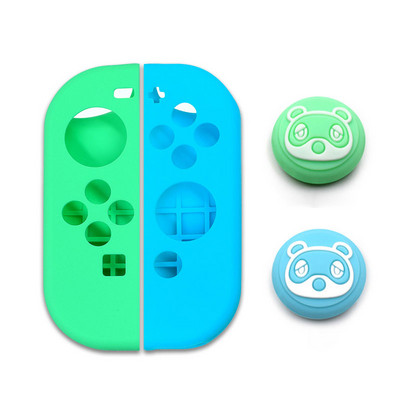 Mīksts silikona futrālis Nintendo Switch Oled Joycon Controller aizsargvāciņš Gamepad Kursorsviras īkšķa nūjas roktura vāciņa aizsargs