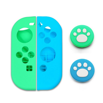 Mīksts silikona futrālis Nintendo Switch Oled Joycon Controller aizsargvāciņš Gamepad Kursorsviras īkšķa nūjas roktura vāciņa aizsargs