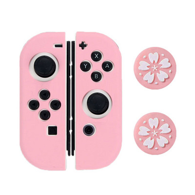 Mīksts silikona futrālis Nintendo Switch Oled Joycon Controller aizsargvāciņš Gamepad Kursorsviras īkšķa nūjas roktura vāciņa aizsargs