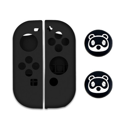 Mīksts silikona futrālis Nintendo Switch Oled Joycon Controller aizsargvāciņš Gamepad Kursorsviras īkšķa nūjas roktura vāciņa aizsargs