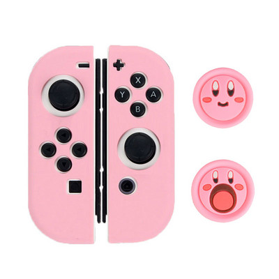 Mīksts silikona futrālis Nintendo Switch Oled Joycon Controller aizsargvāciņš Gamepad Kursorsviras īkšķa nūjas roktura vāciņa aizsargs