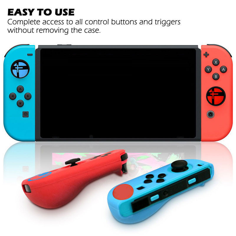 Mīksts silikona futrālis Nintendo Switch Oled Joycon Controller aizsargvāciņš Gamepad Kursorsviras īkšķa nūjas roktura vāciņa aizsargs