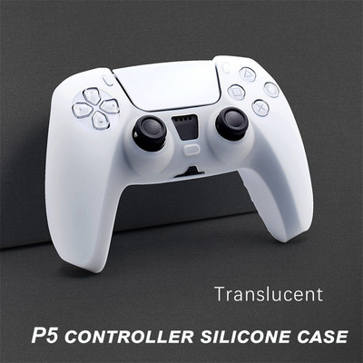 PS5 Jednobojni poklopac kontrolera Mekana silikonska torbica Anti-Slip Gamepad Skin za Playstation 5 Controller Joypad Dodatna torbica