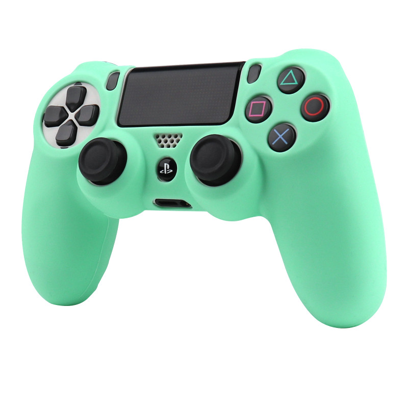 Husă din silicon de protecție verde pentru PS4 / PS5 / Xbox One S / Series XS Piele pentru controler Joystick Gamepad Accesorii pentru carcasă