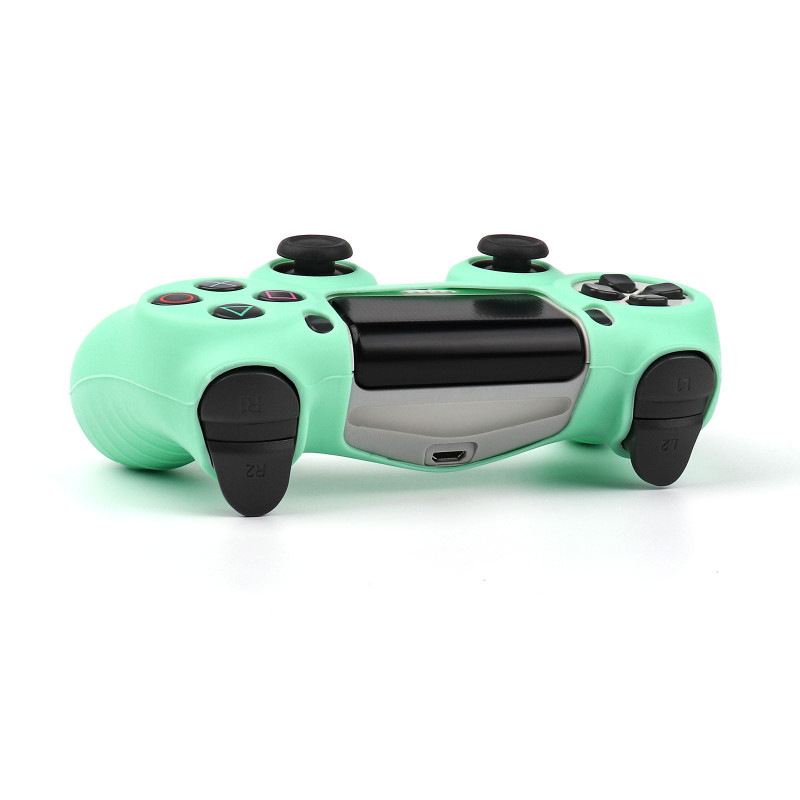 Husă din silicon de protecție verde pentru PS4 / PS5 / Xbox One S / Series XS Piele pentru controler Joystick Gamepad Accesorii pentru carcasă