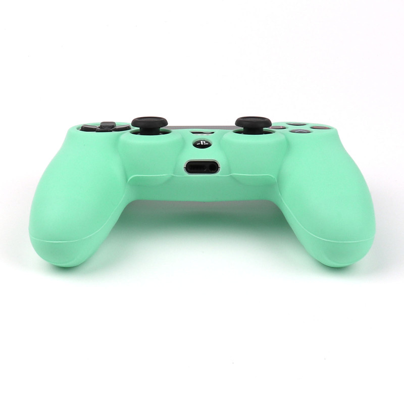 Husă din silicon de protecție verde pentru PS4 / PS5 / Xbox One S / Series XS Piele pentru controler Joystick Gamepad Accesorii pentru carcasă