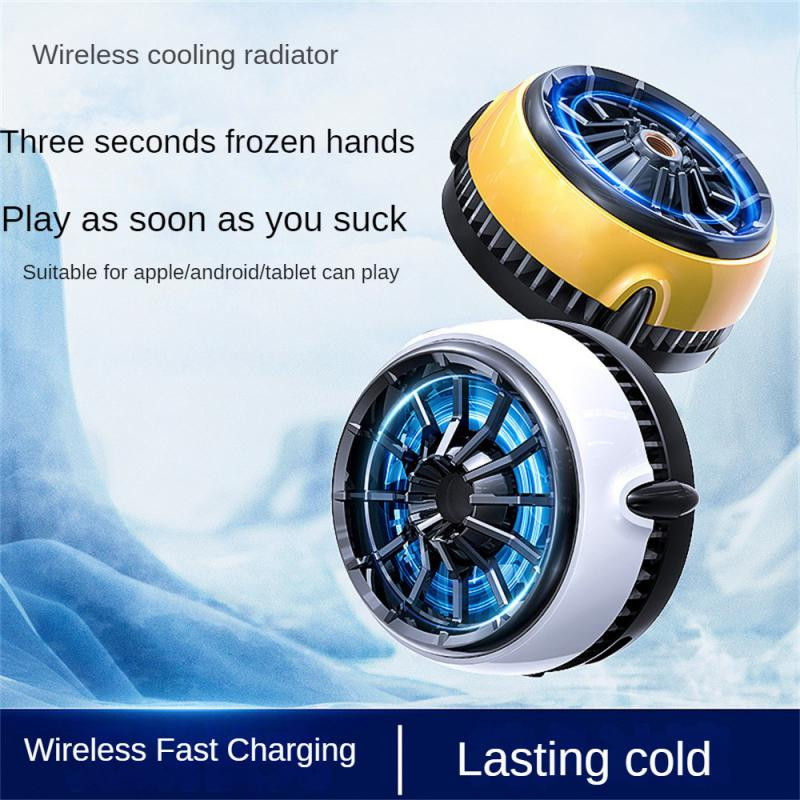 RYRA CX03 mobilā tālruņa radiatora magnētiskās sūkšanas bezvadu uzlādes viegls pusvadītāju mobilā tālruņa dzesētājs tiešraides radiators