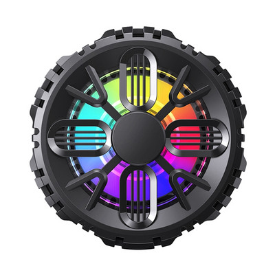 ABGZ-L06 magnētiskais mobilā tālruņa dzesētājs pārnēsājamas planšetdatora dzesēšanas ierīces, mobilās spēles dzesēšanas ventilators RGB apgaismojuma radiators