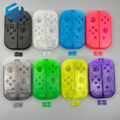 Nintendo Switch NS Joy Con kontrolleri jaoks mõeldud läbipaistva ümbriskatte SL SR-nupud vahetamiseks