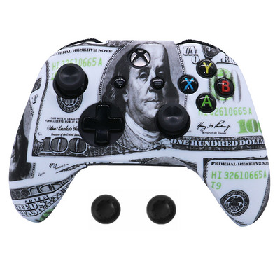 Jauna silikona spēļu paneļa aizsargapvalka apvalks priekš XBox One Slim Controller Protector maskēšanās vadības pārsega kursorsvira priekš XBOXONES