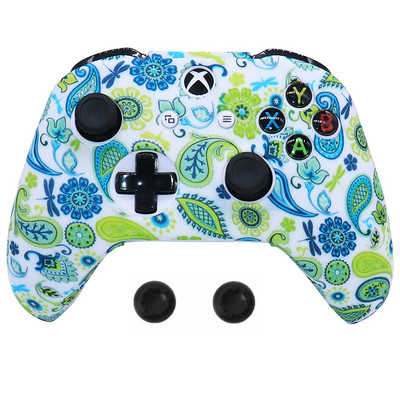 Jauna silikona spēļu paneļa aizsargapvalka apvalks priekš XBox One Slim Controller Protector maskēšanās vadības pārsega kursorsvira priekš XBOXONES