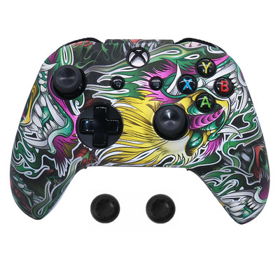 Jauna silikona spēļu paneļa aizsargapvalka apvalks priekš XBox One Slim Controller Protector maskēšanās vadības pārsega kursorsvira priekš XBOXONES