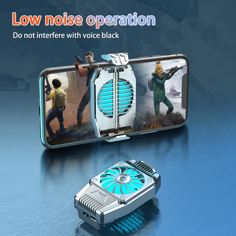 H15 Universāls mini mobilais tālrunis dzesēšanas ventilators Radiators Gaisa dzesētājs Cool Gadgets Dzesētāji Pārnēsājams gaisa kondicionieris priekš iPhone/Xiaomi