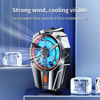 Универсален мини мобилен телефон охлаждащ вентилатор радиатор турбо ураган игра охладител мобилен телефон хладен радиатор за IPhone/Samsung/Xiaomi