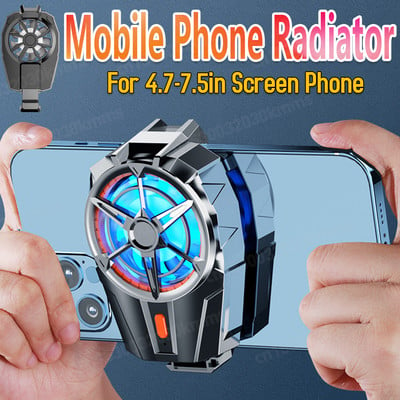 Universaalne minimobiiltelefoni jahutusventilaator Radiaator Turbo Hurricane Game Cooler mobiiltelefoni jahutusradiaator IPhone / Samsung / Xiaomi jaoks