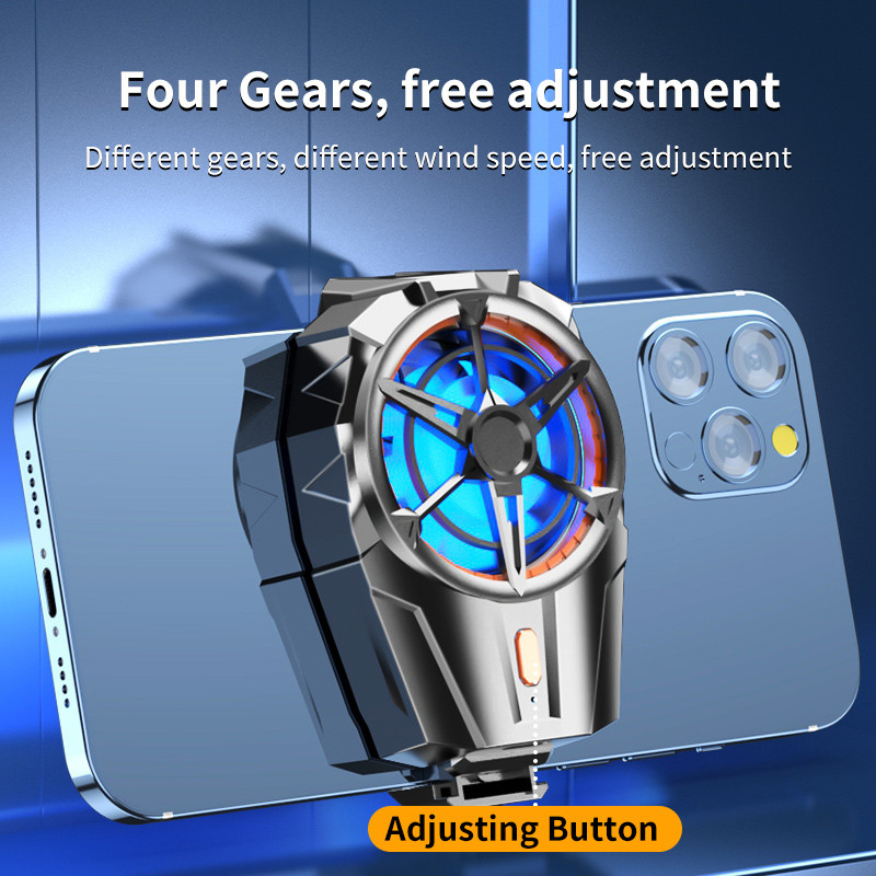 Universāls mini mobilā tālruņa dzesēšanas ventilatora radiators Turbo Hurricane Game Cooler Mobilā tālruņa dzesēšanas radiators priekš iPhone/Samsung/Xiaomi