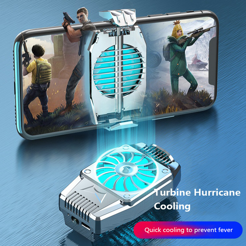 Spēle Mini mobilā telefona dzesētājs USB spēles dzesēšanas ventilatora radiators Gamepad Turbo Hurricane Cool Heat Sink
