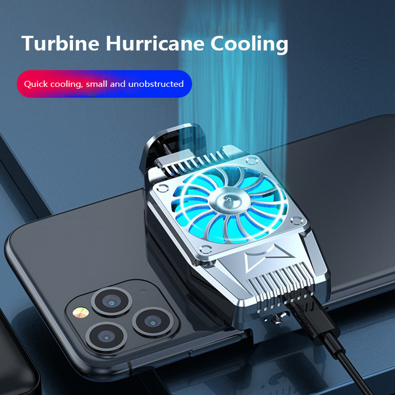 Spēle Mini mobilā telefona dzesētājs USB spēles dzesēšanas ventilatora radiators Gamepad Turbo Hurricane Cool Heat Sink