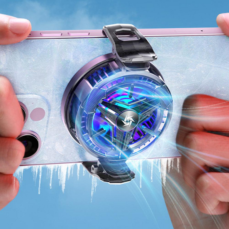 SL10 mobilā tālruņa radiators digitālais displejs magnētiskais aizmugures klips pusvadītāju dzesēšanas spēle dzesētājs mobilā tālruņa vēsa siltuma izlietne