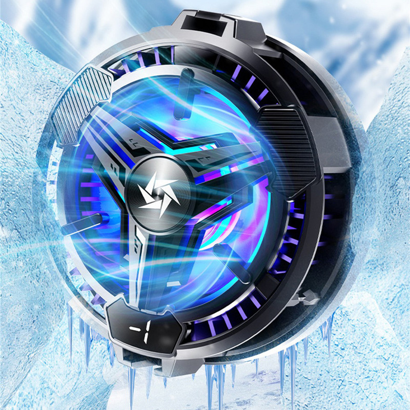 SL10 mobilā tālruņa radiators digitālais displejs magnētiskais aizmugures klips pusvadītāju dzesēšanas spēle dzesētājs mobilā tālruņa vēsa siltuma izlietne