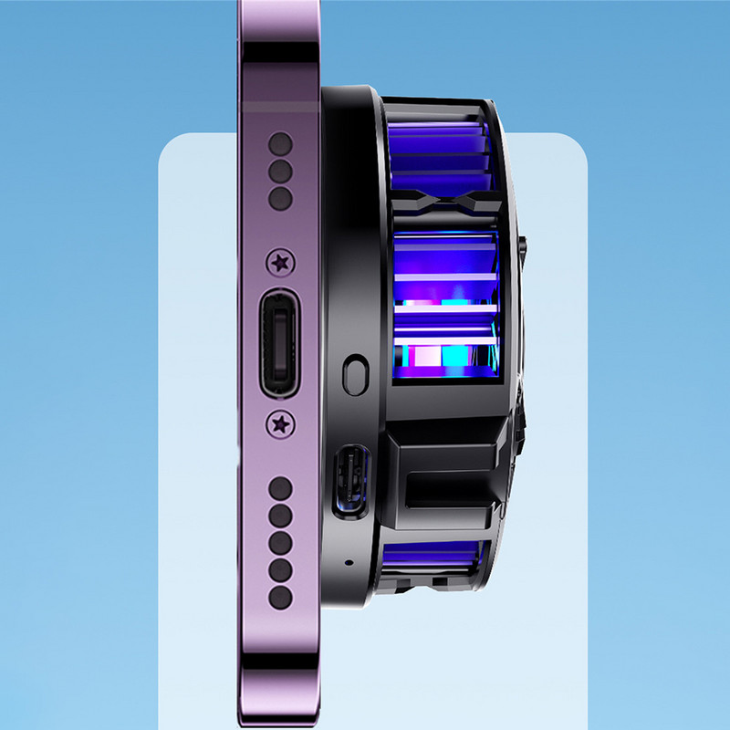 SL10 mobilā tālruņa radiators digitālais displejs magnētiskais aizmugures klips pusvadītāju dzesēšanas spēle dzesētājs mobilā tālruņa vēsa siltuma izlietne