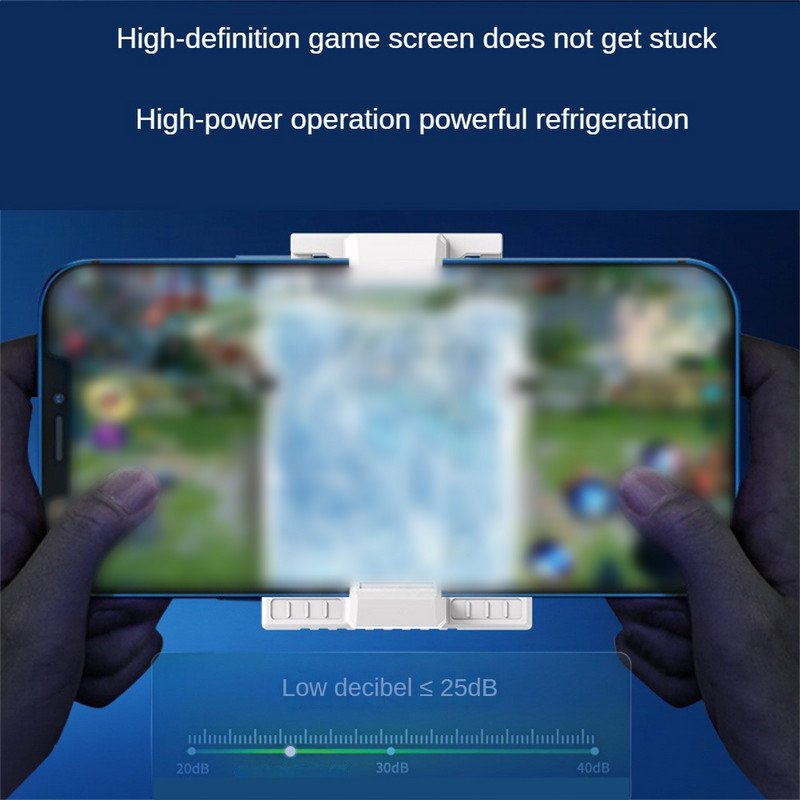 RYRA Mobilais telefons gaisa kondicionētājs radiators S5 pusvadītāju saldēšanas frekvences pārveidošana izslēgta spēle dzīvā dzesēšanas iekārta