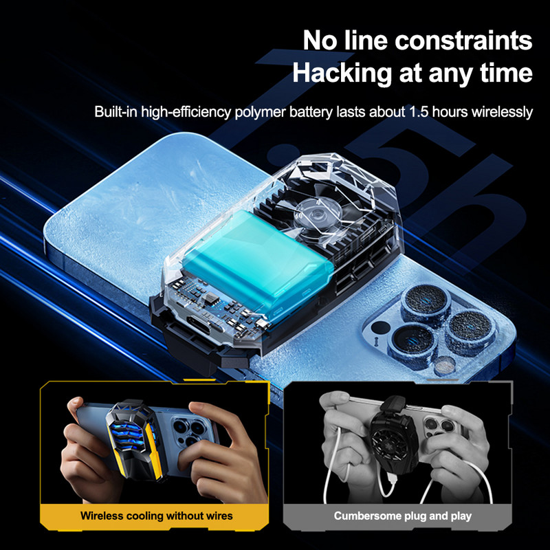 Mobilā tālruņa dzesētājs ātras dzesēšanas dzesētājs TEC pusvadītāju dzesēšanas dzesēšanas ierīcei iPhone Xiaomi Samsung mobilā tālruņa radiatoram