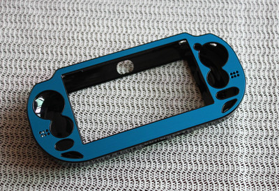 Plastmasa + alumīnija cietais apvalks, ādas aizsargapvalks PSV PS Vita 1000