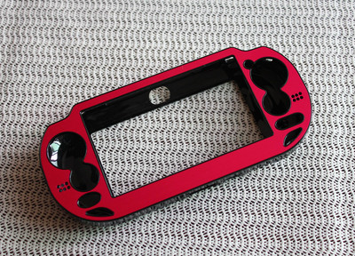 Plastmasa + alumīnija cietais apvalks, ādas aizsargapvalks PSV PS Vita 1000