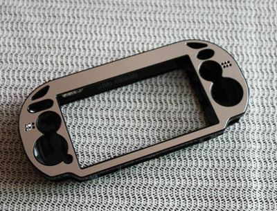 Plastmasa + alumīnija cietais apvalks, ādas aizsargapvalks PSV PS Vita 1000