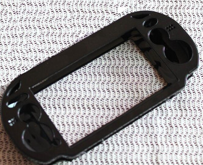 Plastmasa + alumīnija cietais apvalks, ādas aizsargapvalks PSV PS Vita 1000