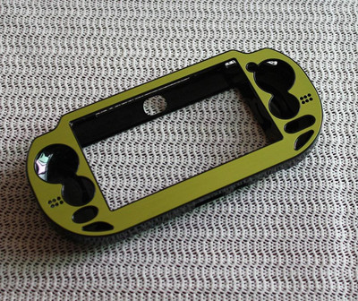 Plastmasa + alumīnija cietais apvalks, ādas aizsargapvalks PSV PS Vita 1000