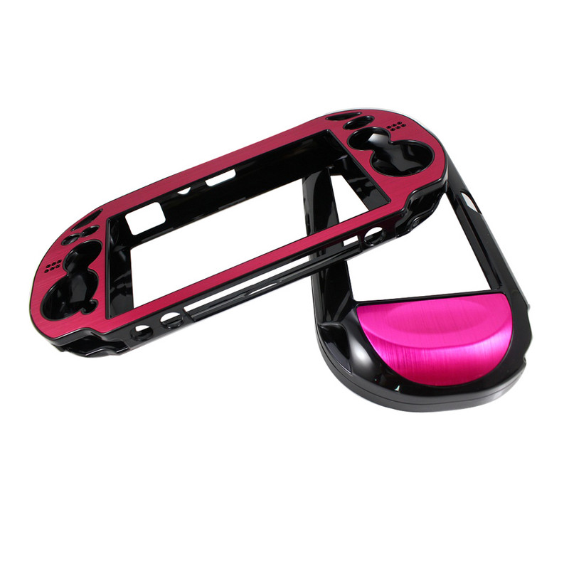 Plastmasa + alumīnija cietais apvalks, ādas aizsargapvalks PSV PS Vita 1000