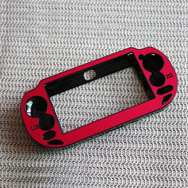 Plastmasa + alumīnija cietais apvalks, ādas aizsargapvalks PSV PS Vita 1000