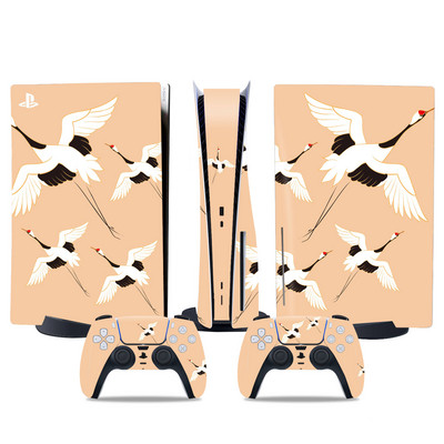 Ziedu dizains PS5 izdevumam, kas balstīts uz disku, Ādas uzlīme PS5 pvc uzlīme PS5 ādas uzlīme Uzlīme Vinila apvalki PS5 apvalkiem