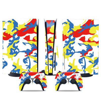 Ziedu dizains PS5 izdevumam, kas balstīts uz disku, Ādas uzlīme PS5 pvc uzlīme PS5 ādas uzlīme Uzlīme Vinila apvalki PS5 apvalkiem