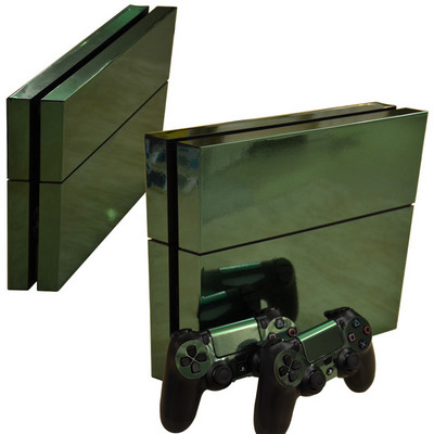 Zlatna kožna naljepnica za playstation 4 PVC vinil zaštitni poklopac Naljepnice za ps4 konzolu i naljepnica za kontroler za ps4 skin